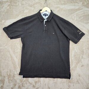 Tommy Hilfiger Golf Polo Shirt Embroidered Men's Sz XXL 2XL Bear Mountain Brown